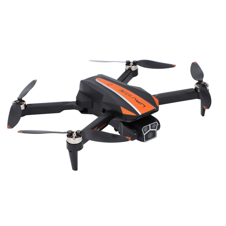 Drón 3 kamerával, 50x zoom, WiFi, akadályelkerülés, 10 perc repülési idő, kék