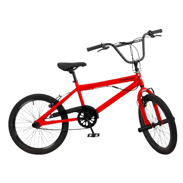 Велосипед TOIMSA 20” BMX, Без сглобяване, Freestyle BMX с 360° ротор и V-Brake, 7+ години, Унисекс модел, 20 инча, Червен