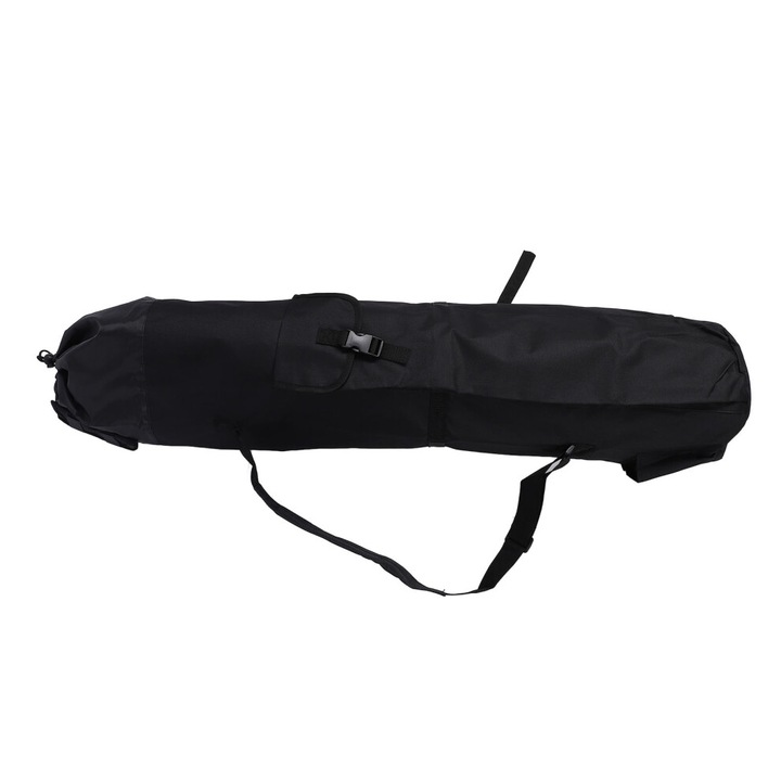Geanta pescuit cilindrica 600D Oxford negru 24x116cm rezistenta apa soc