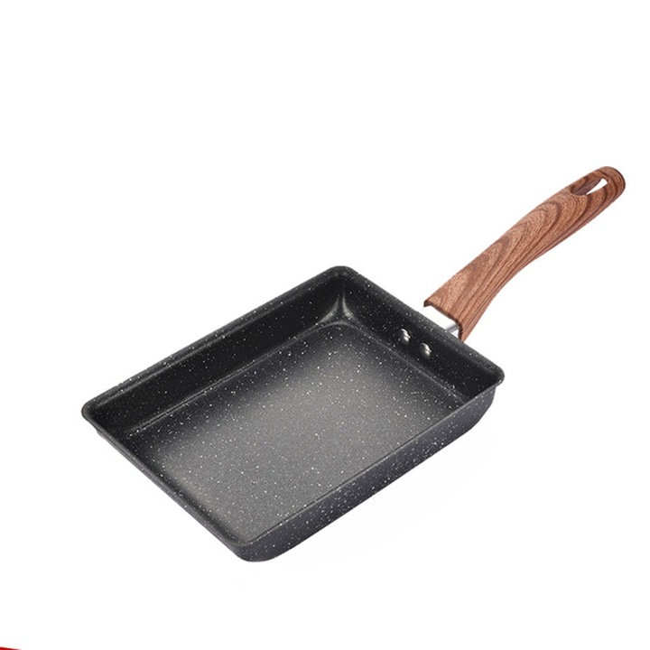 Tigaie Tamagoyaki 15x19cm tapadásmentes multifunkcionális fekete