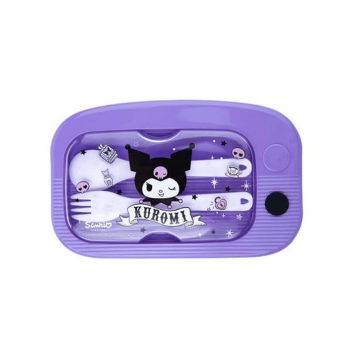 Coolpack - Mil műanyag uzsonnás doboz evőeszközökkel - Kuromi (14034PTR)