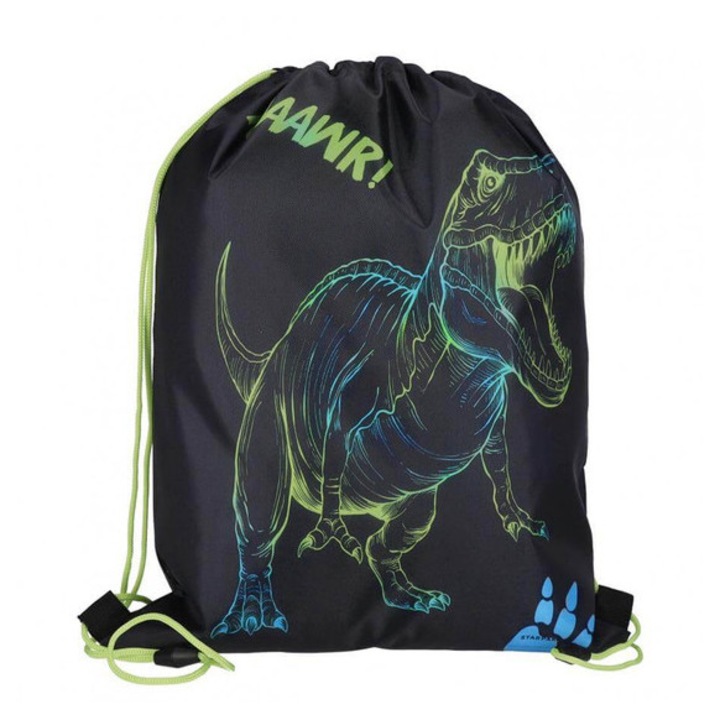 Dínós zsinóros hátizsák, tornazsák - T-Rex (576244)