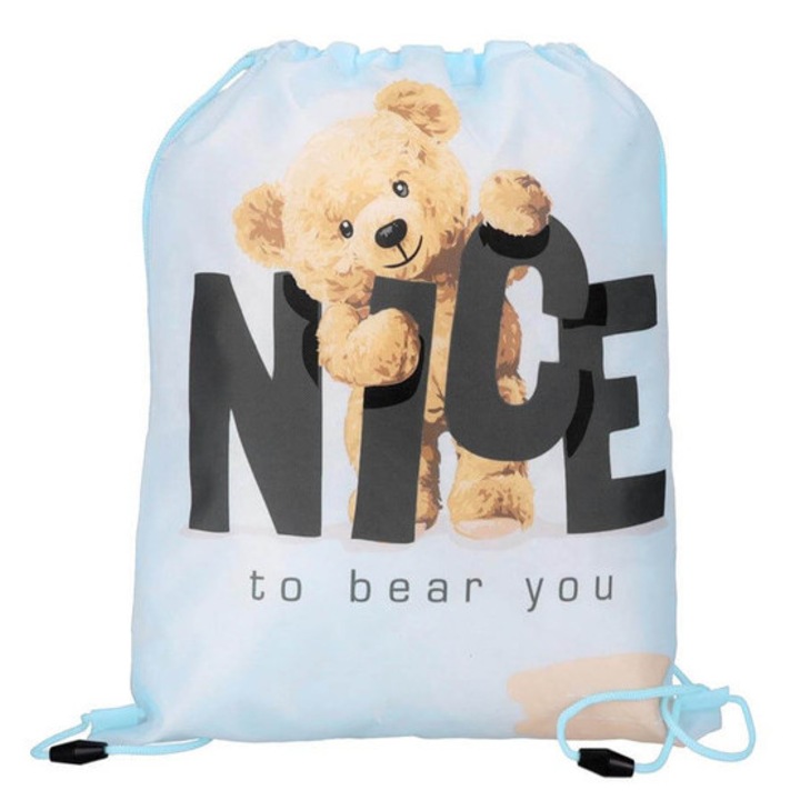 Macis zsinóros hátizsák, tornazsák - Nice to bear you (576211)