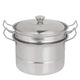 Oala mini abur, 0.5L, inox, 12.8x8.5cm, jucarie copii