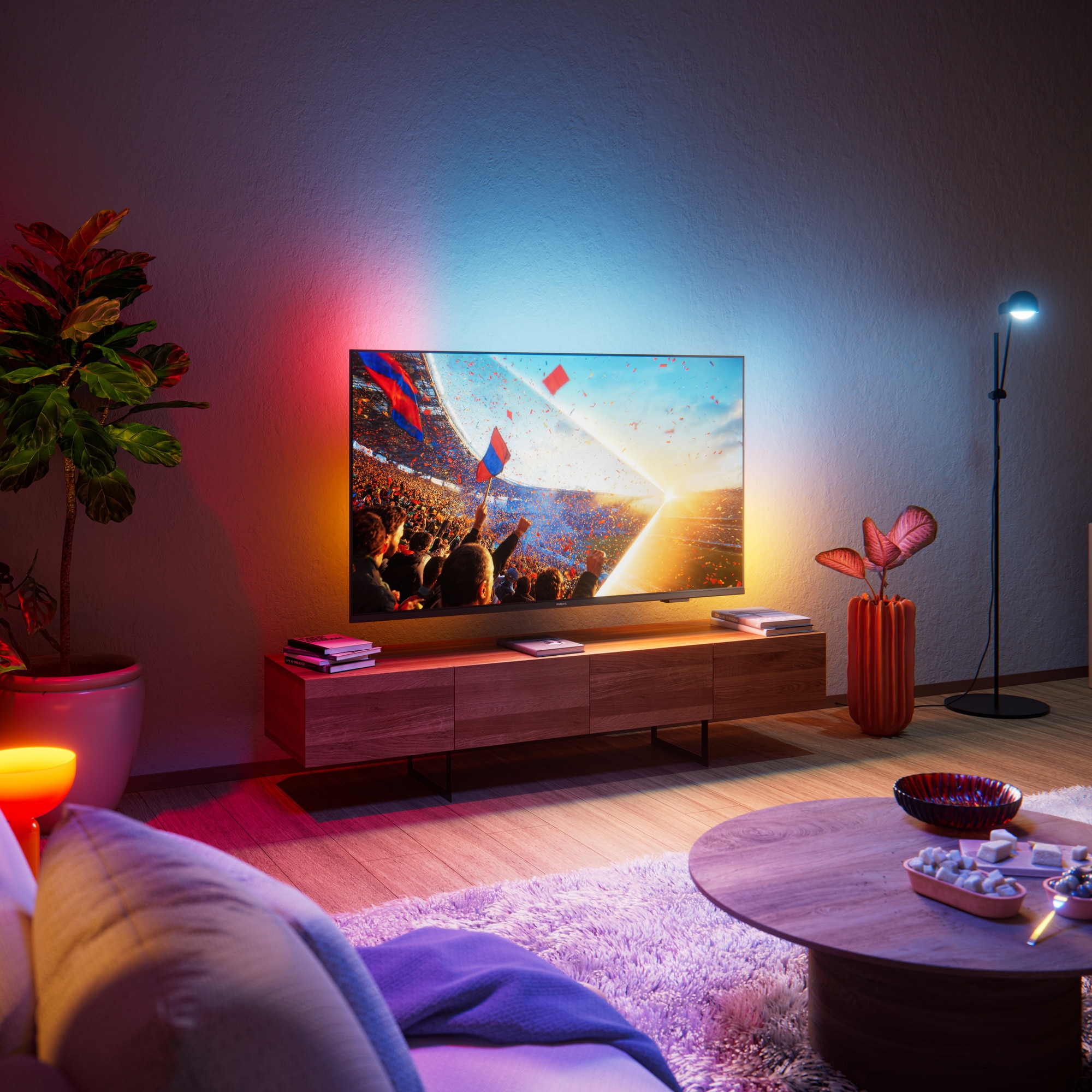 Televizor LED Philips 139 cm 55" 55PUS8001/12, Ultra HD 4K, Ambilight, Smart TV, WiFi, CI+