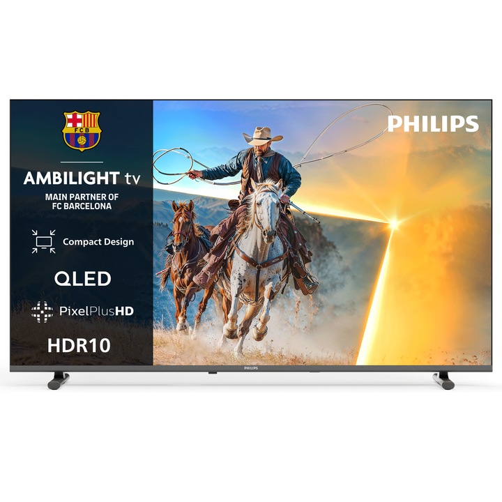Philips AMBILIGHT QLED 40PQS6901 Televízió (2026-os modell), 100 cm, Smart TV, Full HD, D energiaosztály