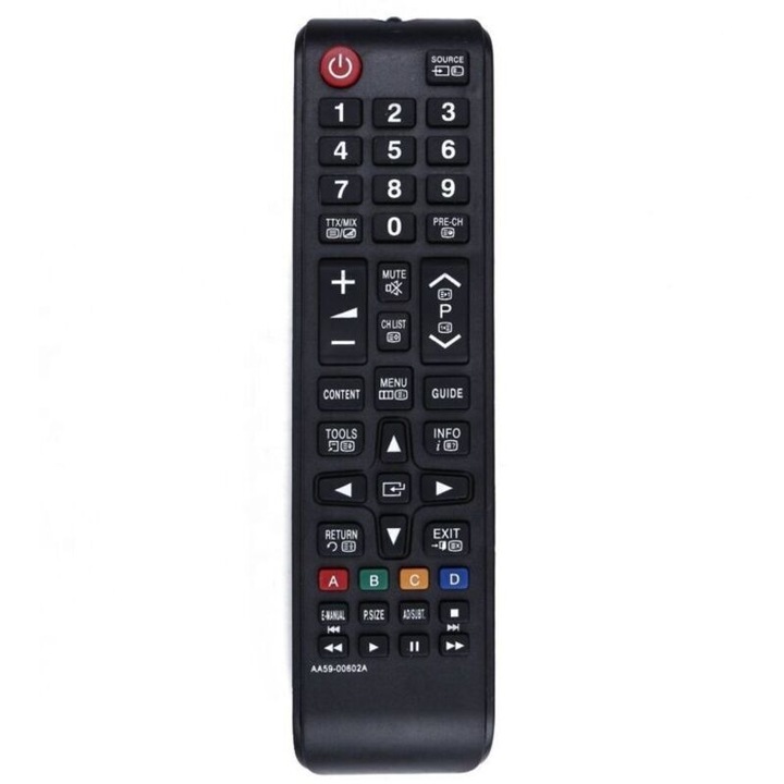 Univerzális távirányító Samsung Smart televíziókhoz, ergonomikus, fekete