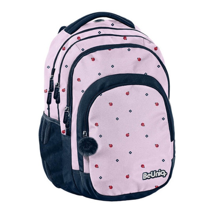 BeUniq hátizsák, iskolatáska - 3 rekeszes - Ladybug (BU26BI-2706)