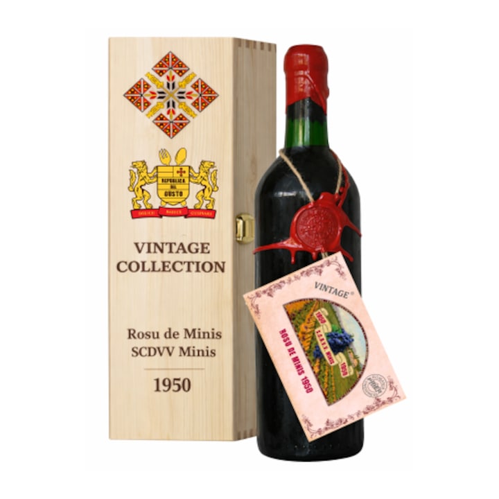 Vin de vinoteca - Rosu de Minis 1950 - Minis, 0.75L