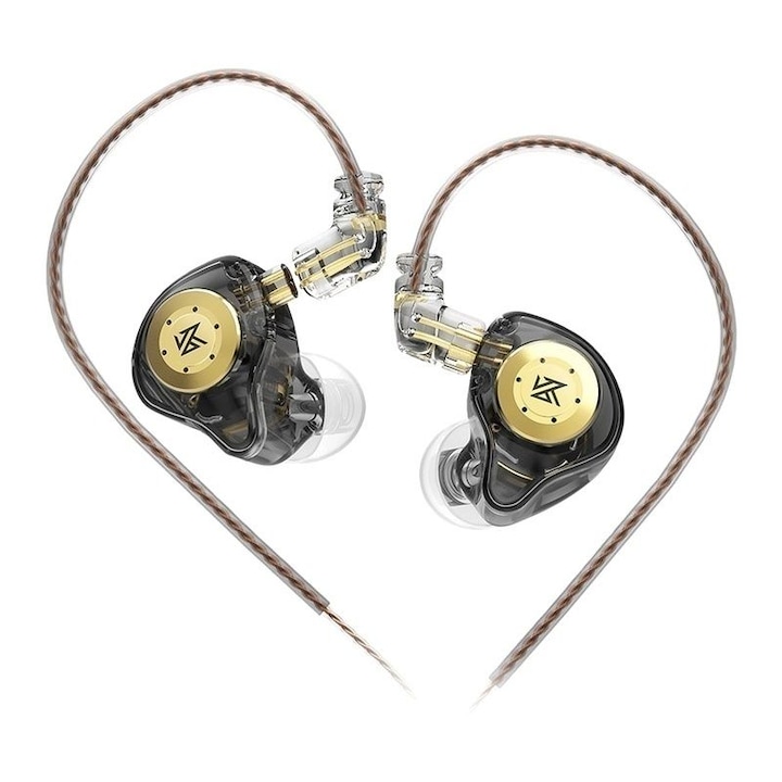 Kétmágneses in-ear fülhallgató, zajszűrős, fekete