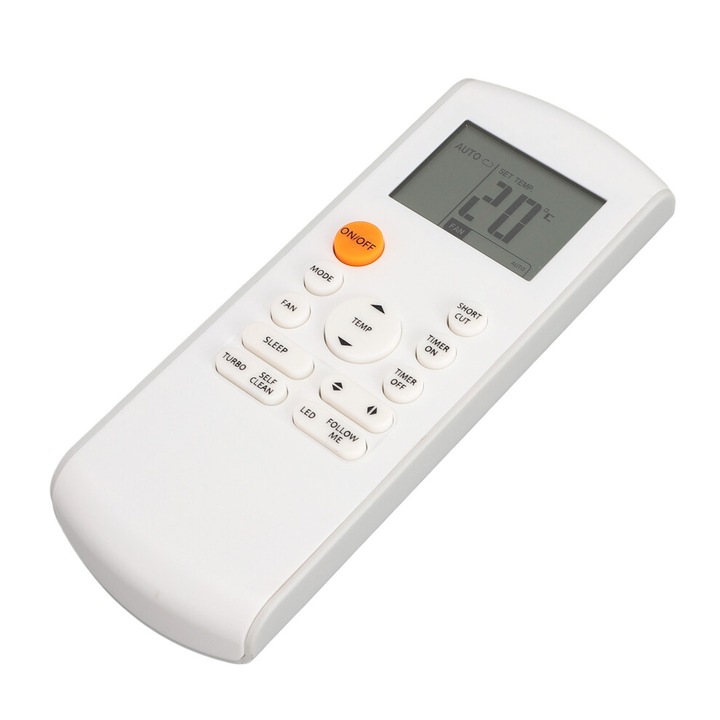 Telecomanda aer conditionat universala, iluminare LED, ABS, 14x5cm
