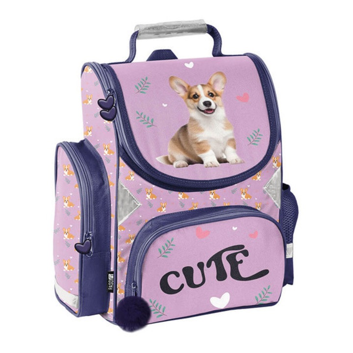 Kutyás ergonomikus iskolatáska - Cute Corgi (PP26CG-525)