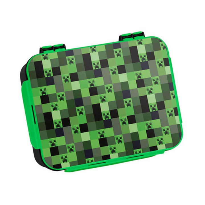 Videójátékos műanyag uzsonnás doboz - Pixel Game (PP26ME-3038)
