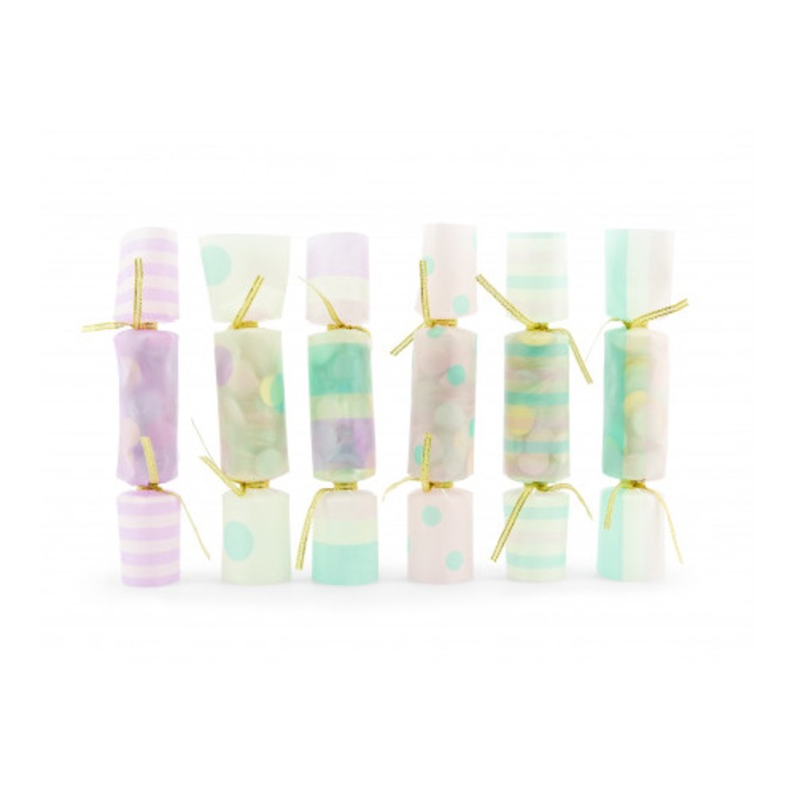 Confetti Crackers, mix, 3x17x3, 5cm (1 set. / 6 buc.)