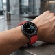 Szilikon szíj Huawei Watch GT2 / GT3 42mm, Samsung Galaxy Watch 4 / 5 / 6 / 7 / FE, Garmin Forerunner 165 / 245 / 55 / 645, Venu / SQ, Vivoactive 3 / 5 / Music, Amazfit Bip, GTR 42mm, GTS 2 / 3 / 4 / Mini, BEST ACCESSORIES, 20mm, piros