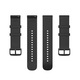 Szilikon szíj Huawei Watch GT2 / GT3 42mm, Samsung Galaxy Watch 4 / 5 / 6 / 7 / FE, Garmin Forerunner 165 / 245 / 55 / 645, Venu / SQ, Vivoactive 3 / 5 / Music, Amazfit Bip, GTR 42mm, GTS 2 / 3 / 4 / Mini, BEST ACCESSORIES, 20mm, fekete