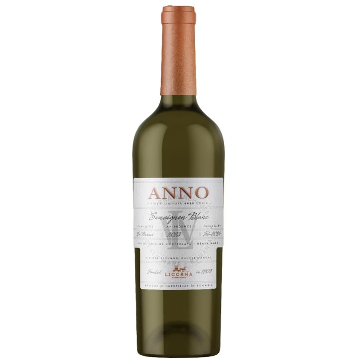 Vin alb sec Licorna Anno Sauvignon Blanc, 0.75L