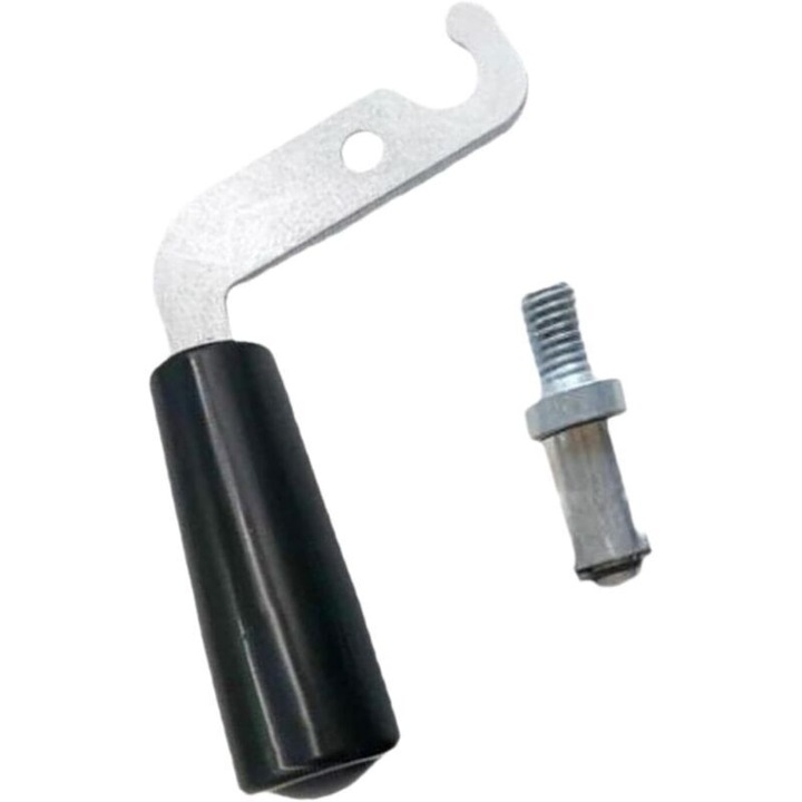 Maner usa soba si semineu, fier, rezistent la caldura, 11x7cm