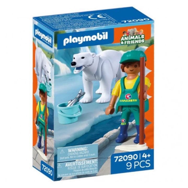 Playmobil 72090 Animals & Friends Jegesmedve és gondozó játékszett