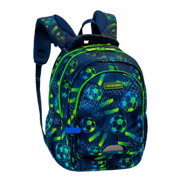 Football ergonomikus iskolatáska, hátizsák - 3 rekeszes - Astrabag (502026021)