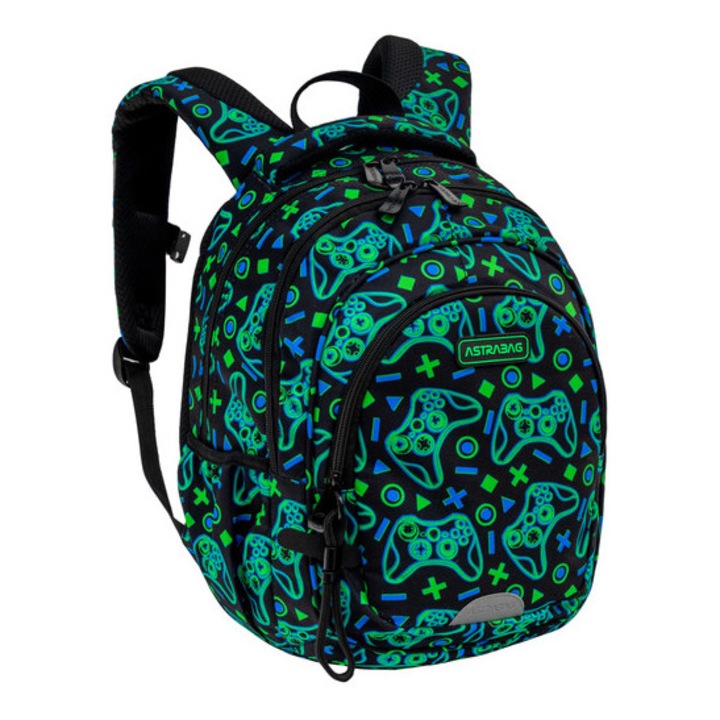 Game On ergonomikus iskolatáska, hátizsák - 3 rekeszes - Astrabag (502026019)