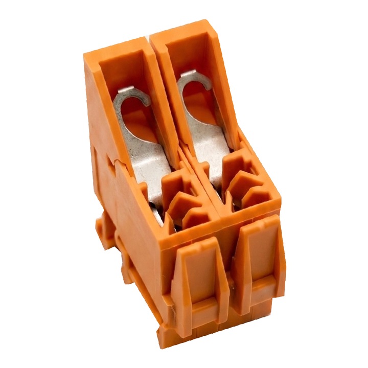 Conta-Clip 1152.3 TK 4/2/F OG — Transzformátor sorkapocs 4mm², 800V, 32A, csavaros + faston csatlakozás, narancssárga