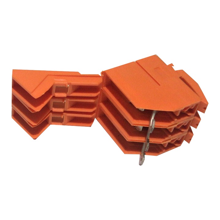 Conta-Clip 1153.3 TK 4/3/F OG — Transzformátor sorkapocs 4mm², 800V, 32A, csavaros + faston csatlakozás, narancssárga