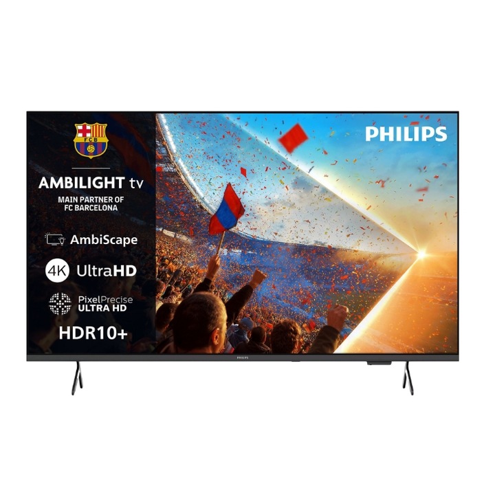 Televízió LED Philips 165 cm 65" 65PUS8001/12, Ultra HD 4K, Ambilight, Smart TV, WiFi, CI+