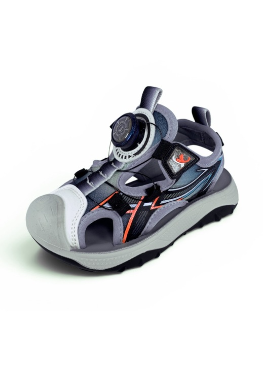 Детски сандали Chippo Kids 26113-2 ML1, 28-33, Въртящо се копче, Сив/Зелен, Зелен/Сив
