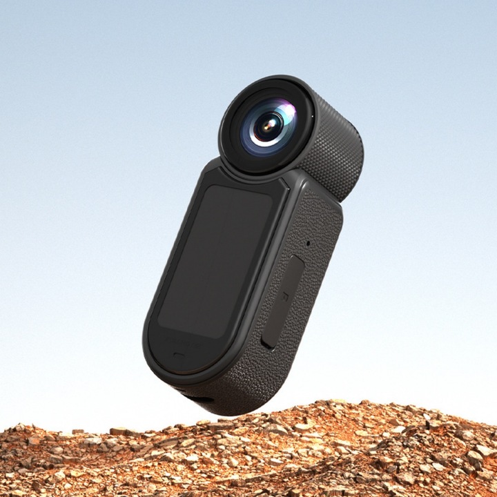 Camera sport, compatibila cu Wi-Fi, stabilizare electronica a imaginii, 8 megapixeli, ecran de 1, 5 inci, incarcare prin port Type-C, baterie de 500 mAh, dimensiuni 61 × 30 × 20 mm, culoare negru