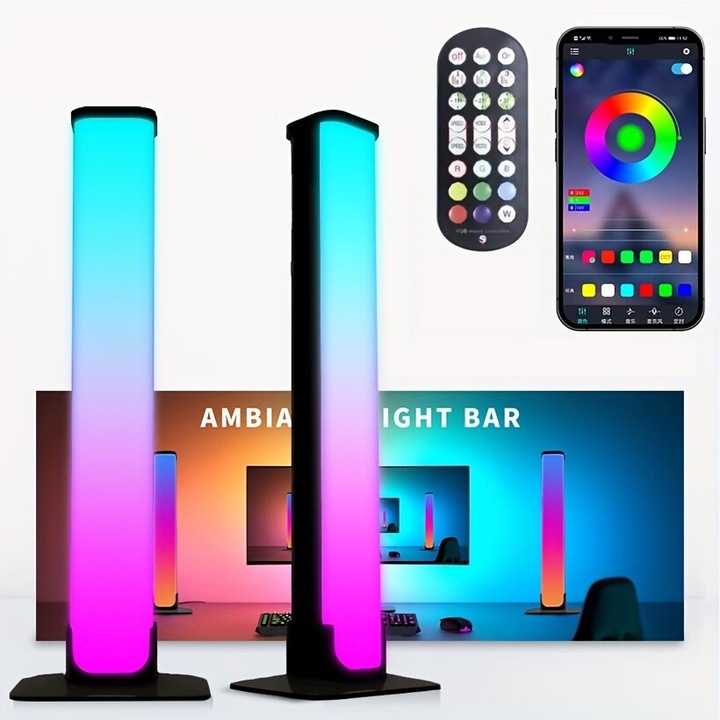 Benzile LED inteligente multicolor cu telecomanda si sincronizare muzicala 5m