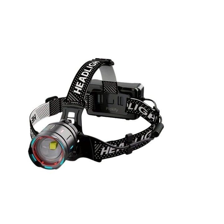 LED фенер със IR сензор, водоустойчив, 1000м, презареждаем