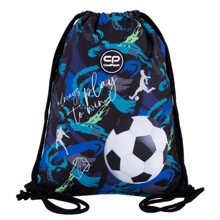 Coolpack - First zsinóros hátizsák, tornazsák - Football Navy (F159967)