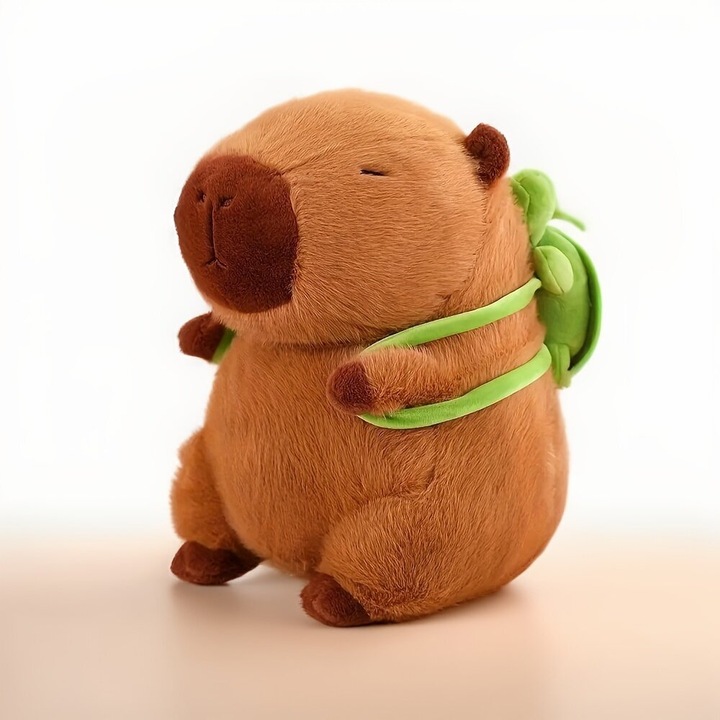 Jucarie de plus capybara kawaii moale multicolor 30x20cm