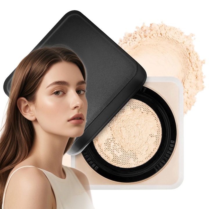 Pudra de copt si fixare Huda Beauty Easy Bake — Textura fina, usoara si care controleaza sebumul, Nuanta: Pound Cake, 20g