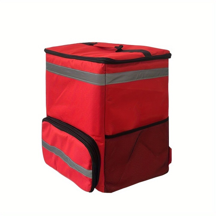 Rucsac termoizolant extensibil rosu 30x45cm