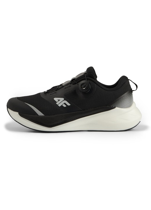Férfi sportcipő 4F FLOW RUN, fekete, futáshoz