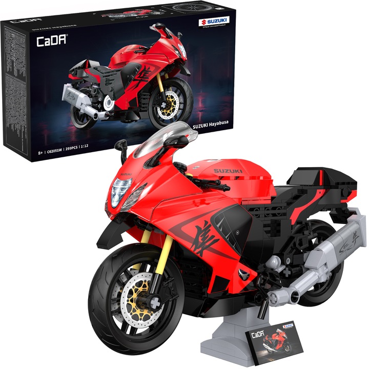 CaDA Suzuki Hayabusa C62051W Motorkerékpár építőkockák 1:12, 299 darab