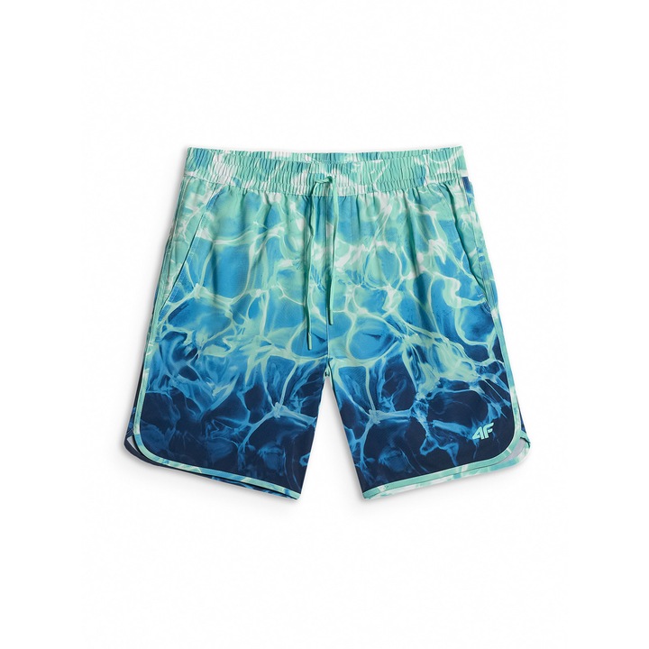 4F Мъжки плажни шорти boardshort - мента L