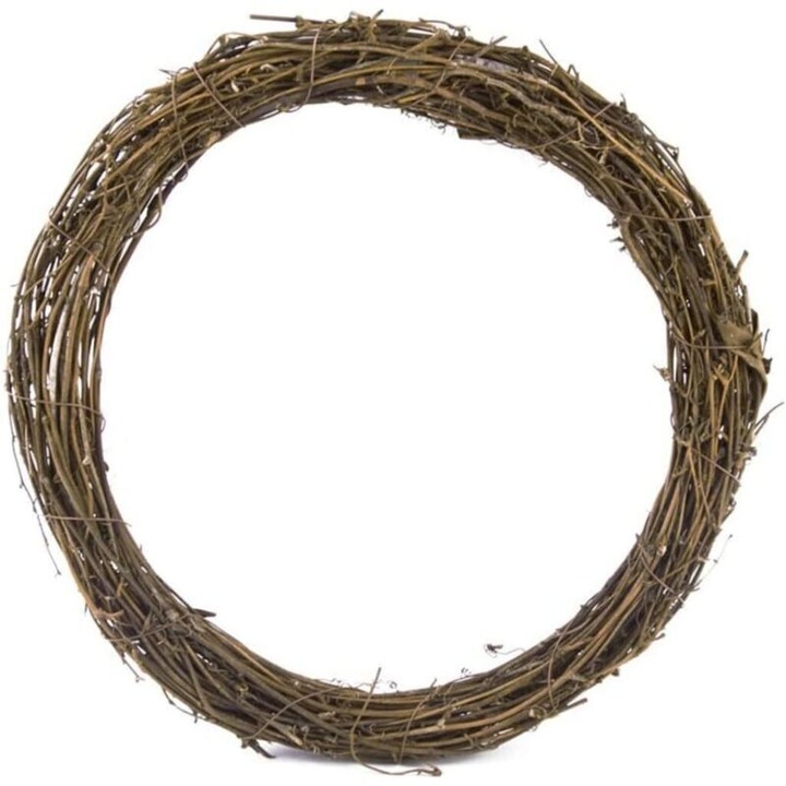Corona din ratan natural 40 cm, decorativa, eco-friendly