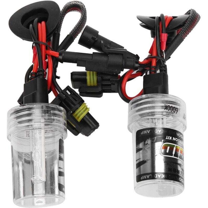 Set 2 Becuri Far H7 35W HID 6000K Alb 12V 3250LM 5000h