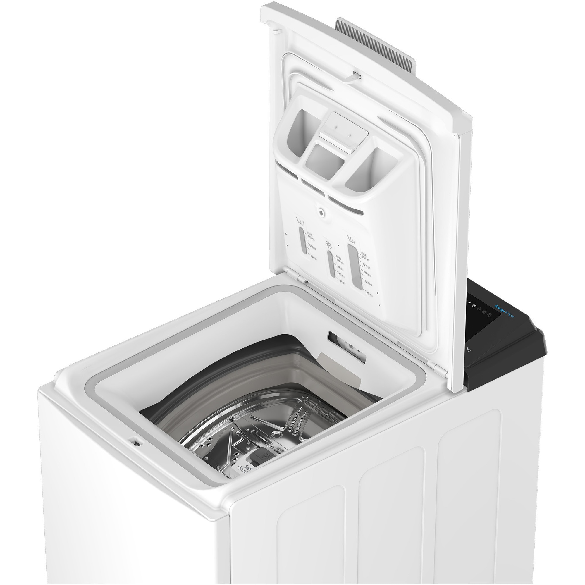 Masina de spalat rufe Beko TB721DAESEE incarcare verticala, 7kg, 1200 rpm , clasa A, motor ProSmart™ Inverter,tehnologie Energy Spin, 15 programe spalare