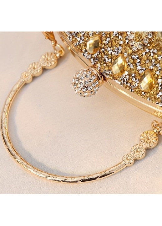 Luxus kék virágos női clutch táska 20x10x5cm