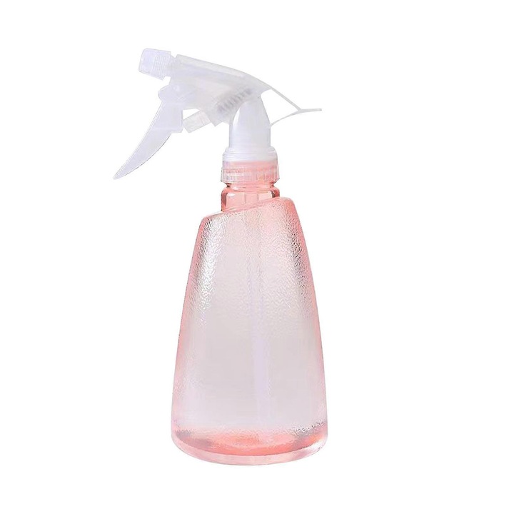 Stropitoare plastic 500ml roz pulverizare fina ajustabila 21.5x8.5cm