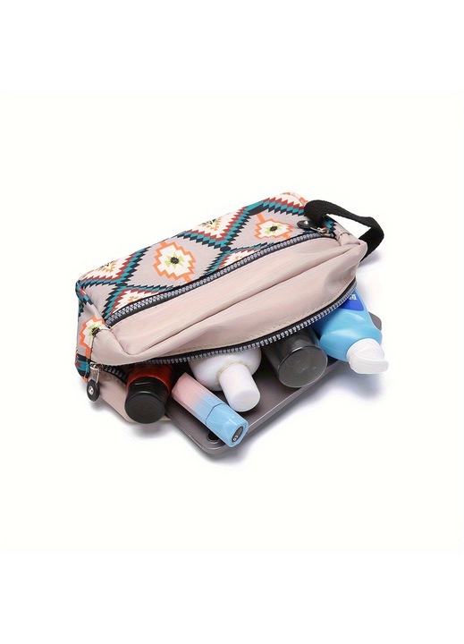 Női táska Boho-Chic geometrikus mintával, nylon, többszínű