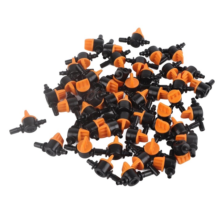 50 db-os készlet csepegtető öntöző szelep 4/7mm 6mm PP