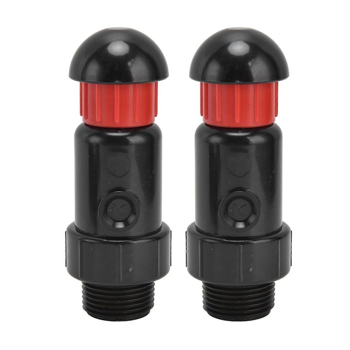 Set 2 supape evacuare automate irigare, plastic, filet exterior G3/4, 16Mpa