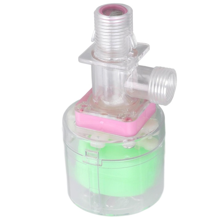 Supapa plutitoare automata, plastic transparent, compacta, G1/2