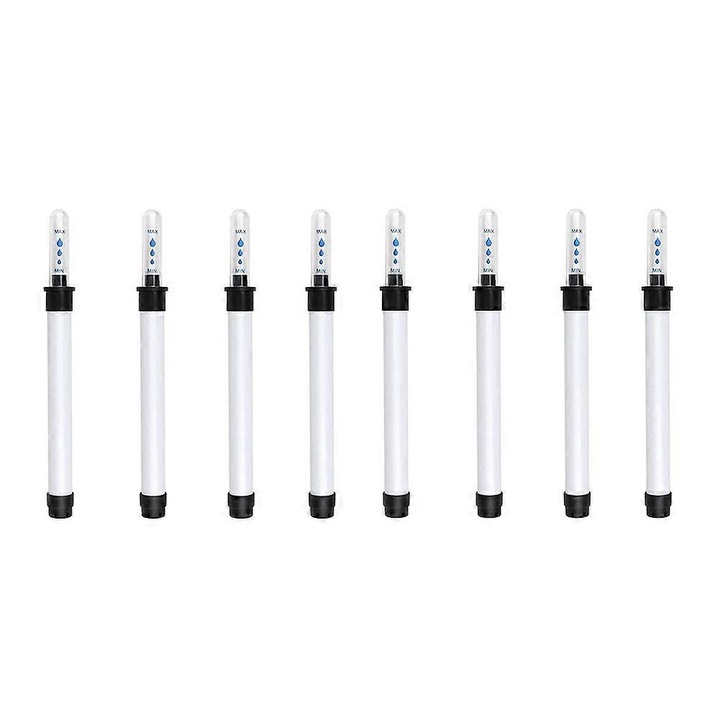 Indicator nivel apa pentru ghivece, set 8 buc, plastic, 20cm, transparent