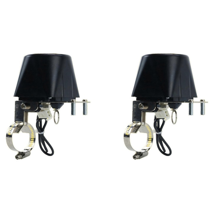 Supapa electrica automata conducta gaz set 2 buc negru 10x9x7cm